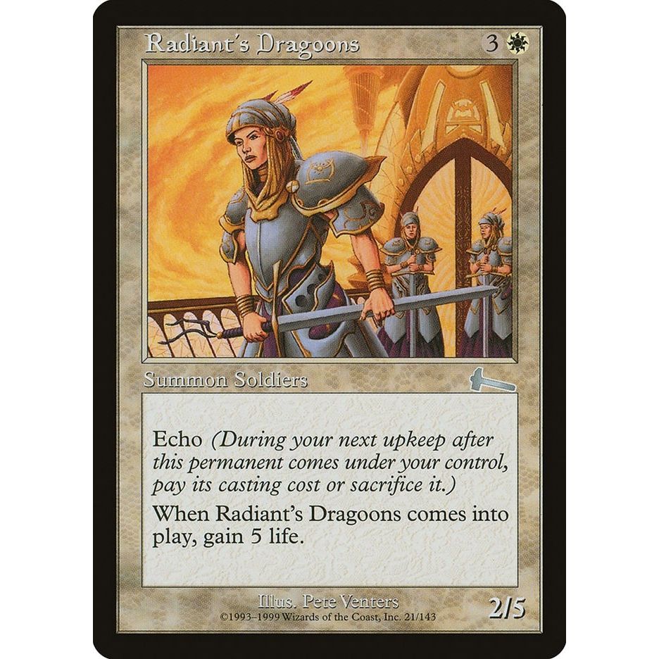 Image for Radiant's Dragoons (21) (ULG) - Magic: The Gathering