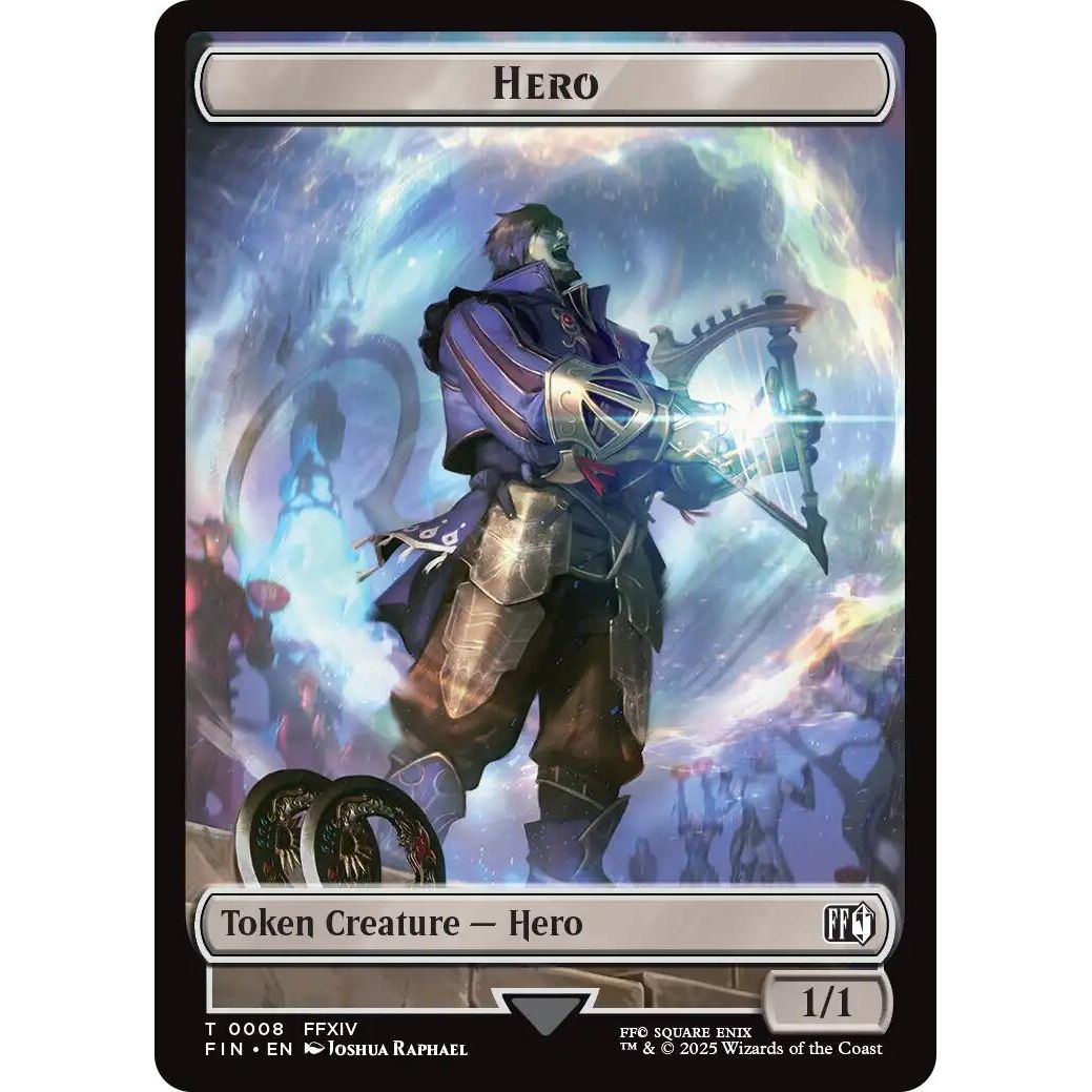 Image for Hero (0008) // Frog Double-Sided Token (8 // 18) (FIN) - Magic: The Gathering