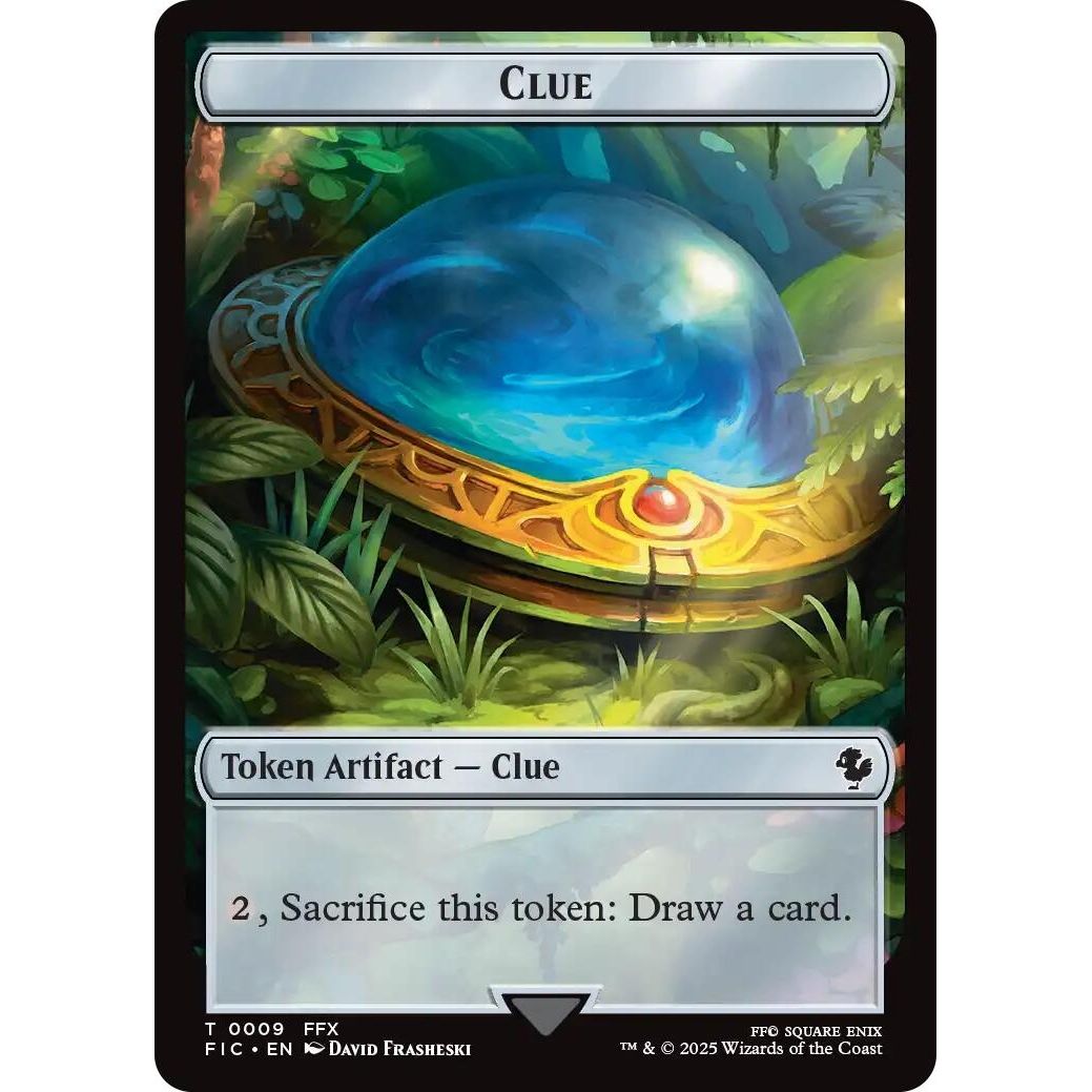 Image for Clue // Treasure Double-Sided Token (9 // 23) (FIC) - Magic: The Gathering