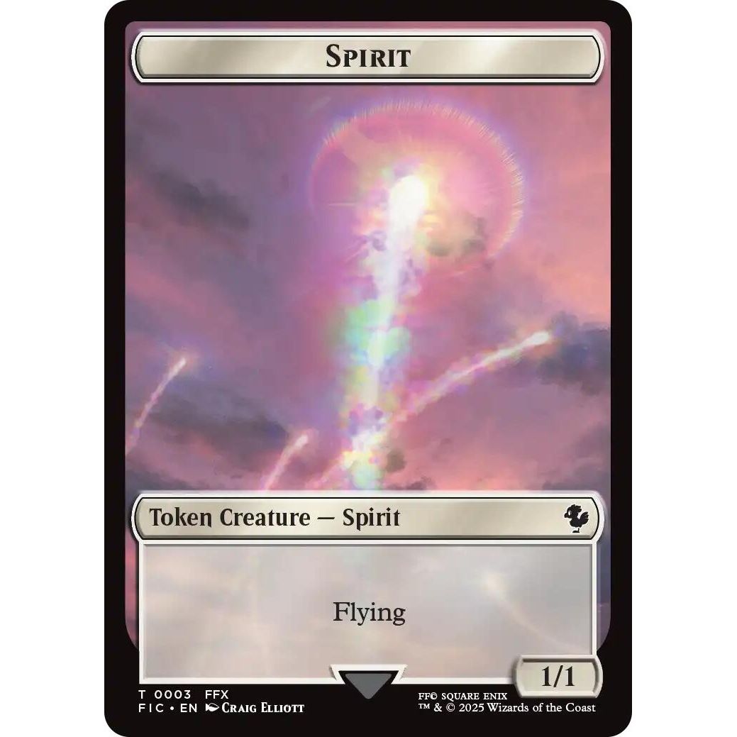 Image for Spirit // Squid Double-Sided Token (Surge Foil) (3 // 5) (FIC) - Magic: The Gathering