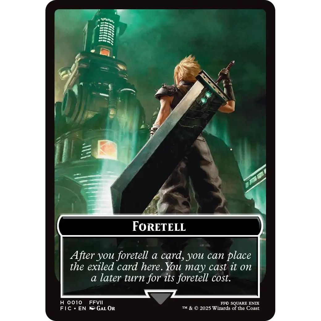 Image for Foretell // Treasure Double-Sided Token (10 // 23) (FIC) - Magic: The Gathering