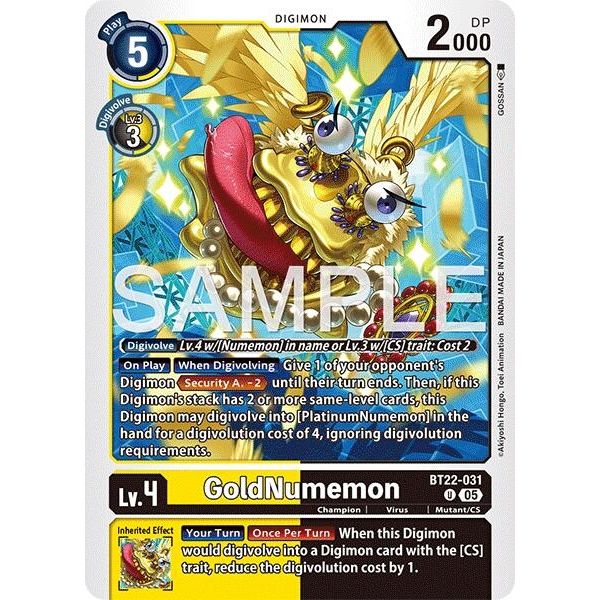 Image for GoldNumemon (BT22-031 U) (BT22) - Digimon Card Game