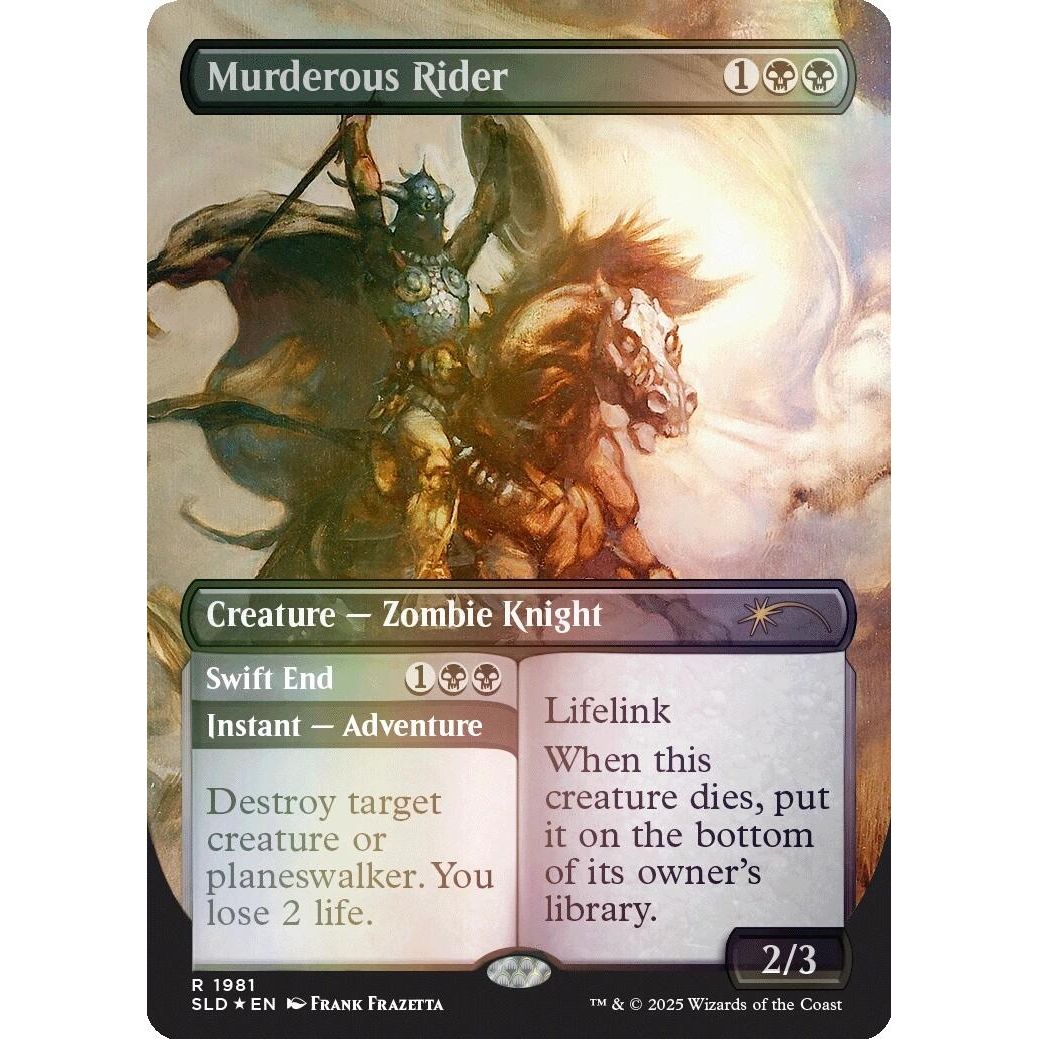 Image for Murderous Rider (1981) (Rainbow Foil) (1981) (SLD) - Magic: The Gathering