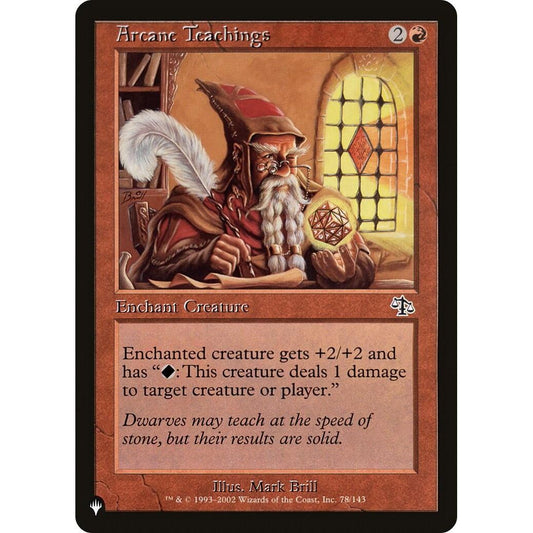 Image for Arcane Teachings (Misprint) (78/143) (LIST) - Magic: The Gathering