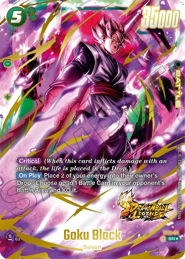 Image for Goku Black (Bonus Pack Alternate Art) (FS10-04) (FS10) - Dragon Ball Super: Fusion World