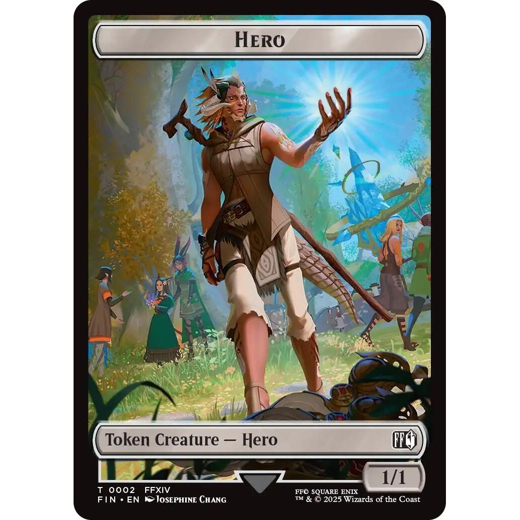 Image for Hero (0002) // Hero (0007) Double-Sided Token (2 // 7) (FIN) - Magic: The Gathering