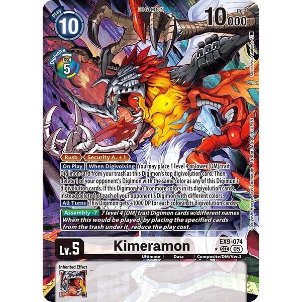 Image for Kimeramon (Alternate Art) (EX9-074 SEC) (EX09) - Digimon Card Game