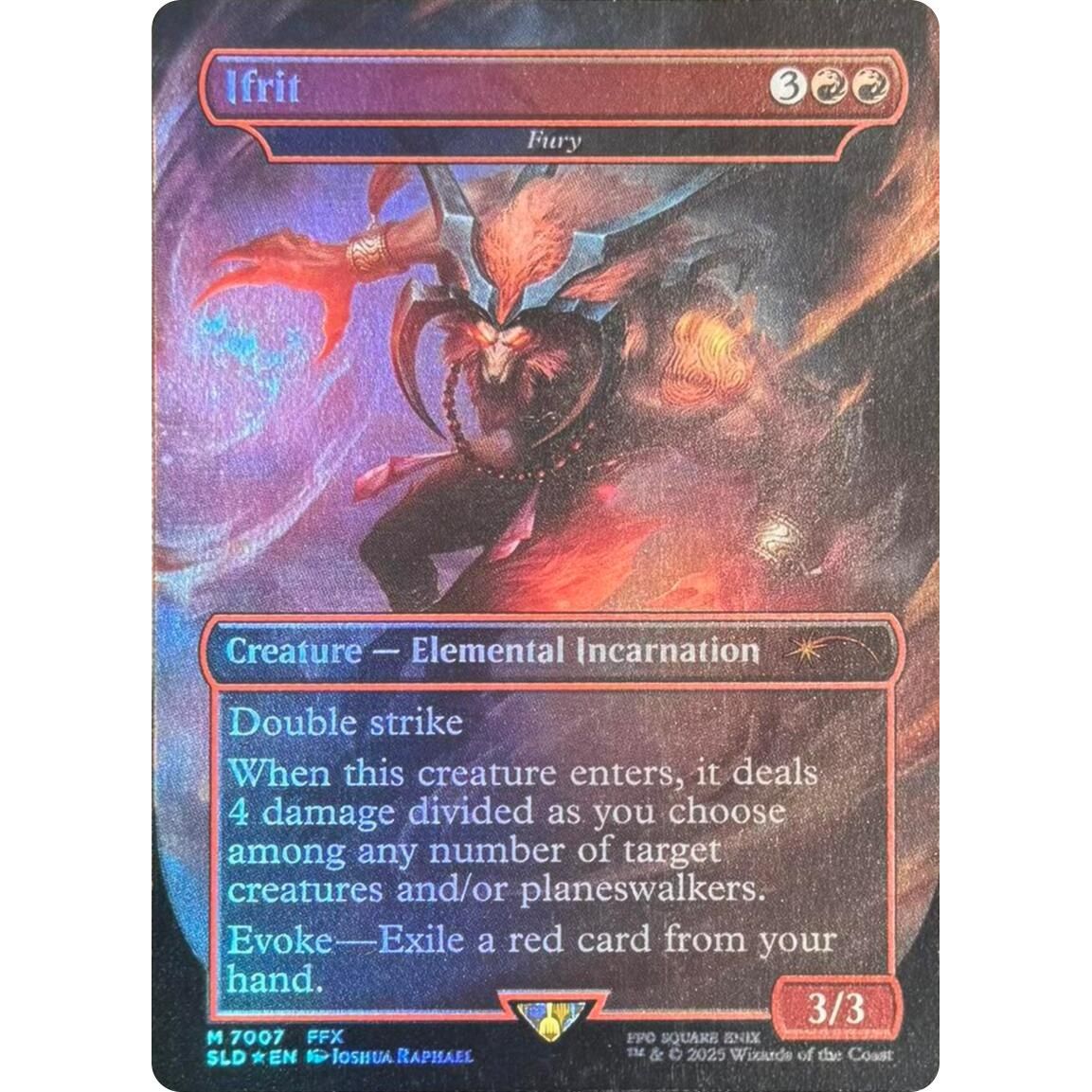 Image for Ifrit - Fury (Rainbow Foil) (7007) (SLD) - Magic: The Gathering