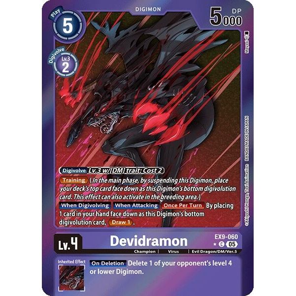 Image for Devidramon (Limited Foil) (EX9-060 C) (EX09) - Digimon Card Game