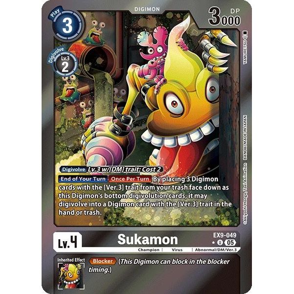Image for Sukamon (Limited Foil) (EX9-049 U) (EX09) - Digimon Card Game