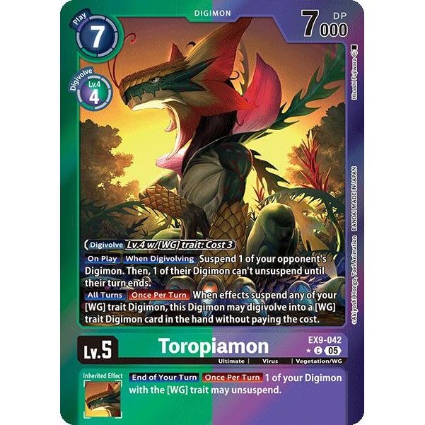 Image for Toropiamon (Limited Foil) (EX9-042 C) (EX09) - Digimon Card Game