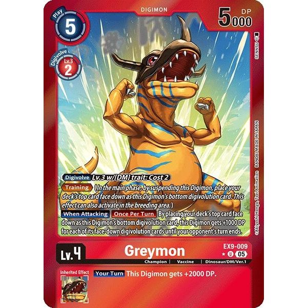 Image for Greymon (Limited Foil) (EX9-009 U) (EX09) - Digimon Card Game