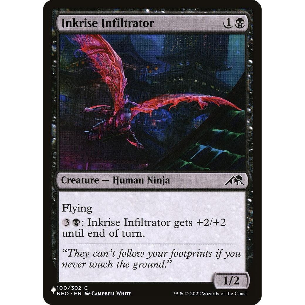 Image for Inkrise Infiltrator (100/302) (LIST) - Magic: The Gathering