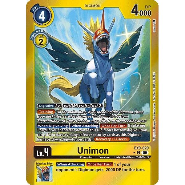 Image for Unimon (Limited Foil) (EX9-029 C) (EX09) - Digimon Card Game