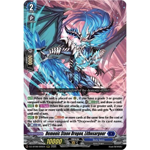 Image for Demonic Stone Dragon, Lithosagour (DZ-BT08/005EN) (DZ-BT08) - Cardfight Vanguard