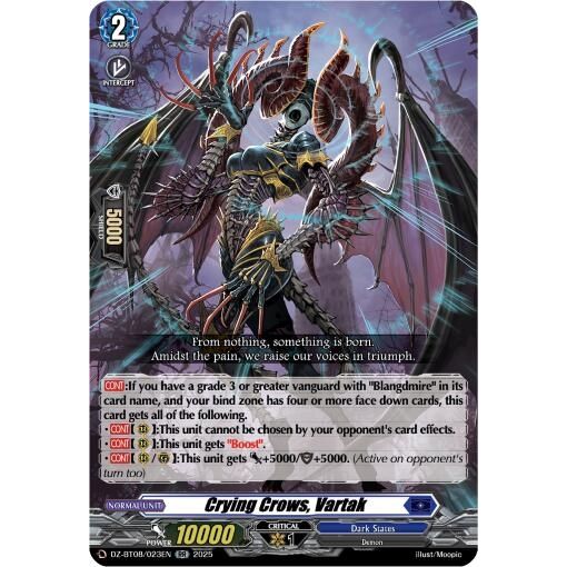 Image for Crying Crows ,Vartak (DZ-BT08/023EN) (DZ-BT08) - Cardfight Vanguard