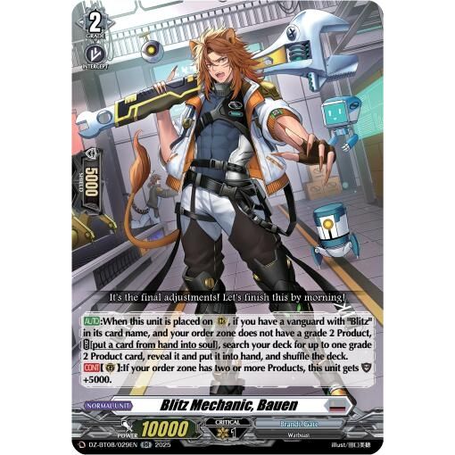 Image for Blitz Mechnanic, Bauen (DZ-BT08/029EN) (DZ-BT08) - Cardfight Vanguard