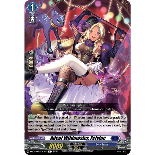 Image for Adept Wildmaster, Felyine (DZ-BT08/080EN) (DZ-BT08) - Cardfight Vanguard