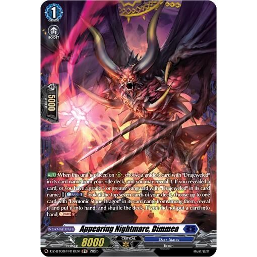 Image for Appearing Nightmare, Dimmea (FR) (DZ-BT08/FR10EN) (DZ-BT08) - Cardfight Vanguard