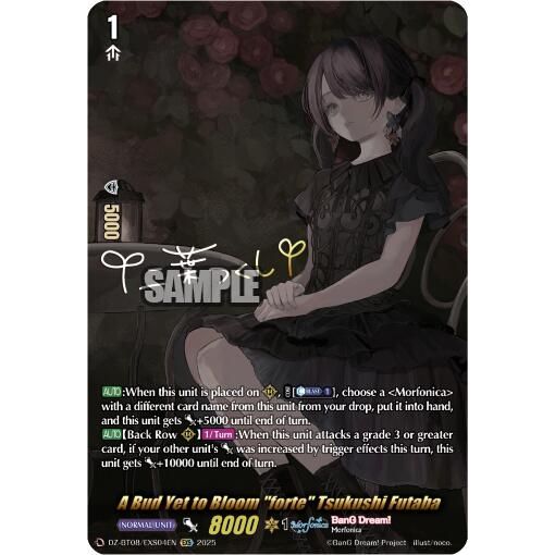 Image for A Bud Yet to Bloom "forte" Tsukushi Futaba (EXS) (DZ-BT08/EXS04EN) (DZ-BT08) - Cardfight Vanguard