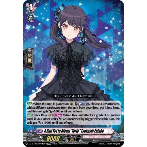 Image for A Bud Yet to Bloom "forte" Tsukushi Futaba (EXRRR) (DZ-BT08/EX04EN) (DZ-BT08) - Cardfight Vanguard