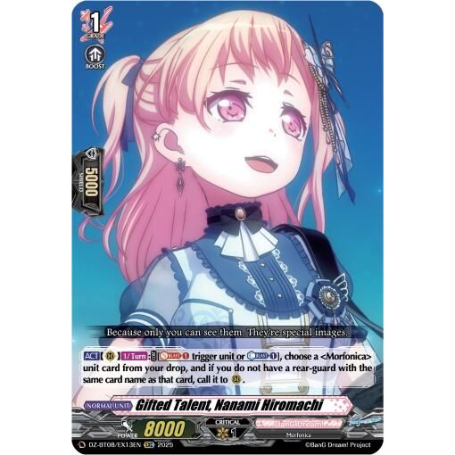 Image for Gifted Talent, Nanami Hiromachi (DZ-BT08/EX13EN) (DZ-BT08) - Cardfight Vanguard