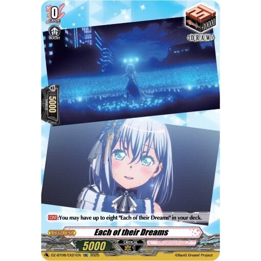 Image for Each of their Dreams (DZ-BT08/EX21EN) (DZ-BT08) - Cardfight Vanguard