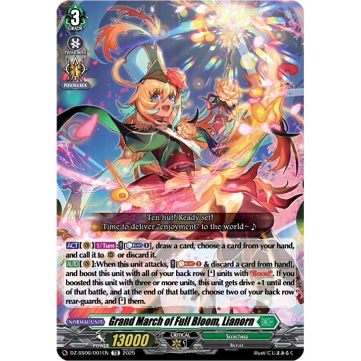 Image for Grand March of Full Bloom, Lianorn (DZ-SS06/001EN) (DZ-SS06) - Cardfight Vanguard