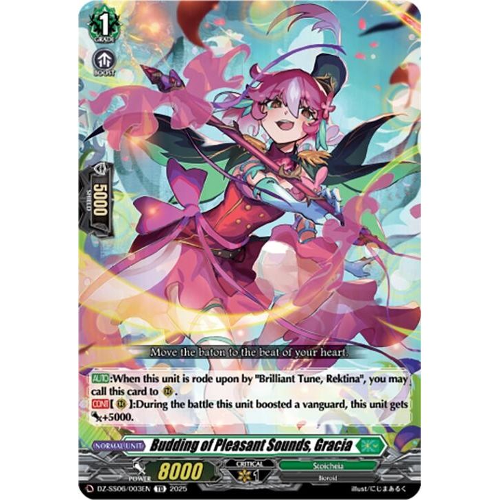 Image for Budding of Pleasant Sounds, Gracia (DZ-SS06/003EN) (DZ-SS06) - Cardfight Vanguard