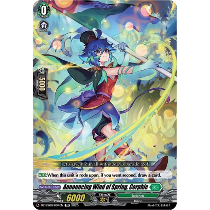 Image for Announcing Wind of Spring, Corphie (DZ-SS06/004EN) (DZ-SS06) - Cardfight Vanguard