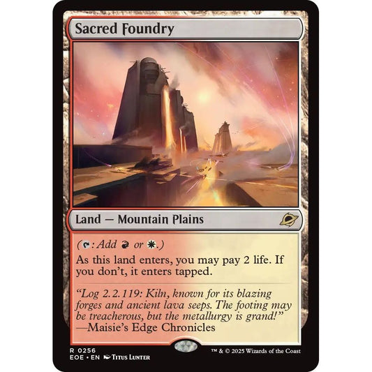 Image for Sacred Foundry (256) (EOE) - Magic: The Gathering