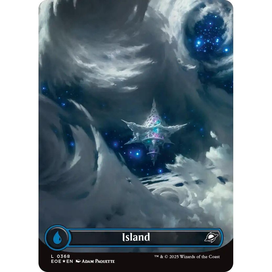 Image for Island (0368) (Borderless) (Galaxy Foil) (368) (EOE) - Magic: The Gathering