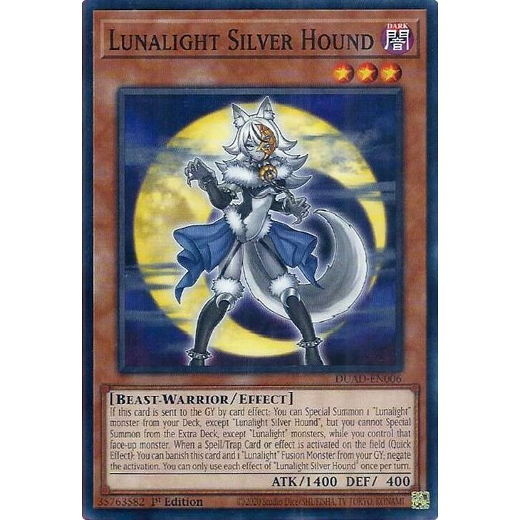 Image for Lunalight Silver Hound (DUAD-EN006) (DUAD) - YuGiOh