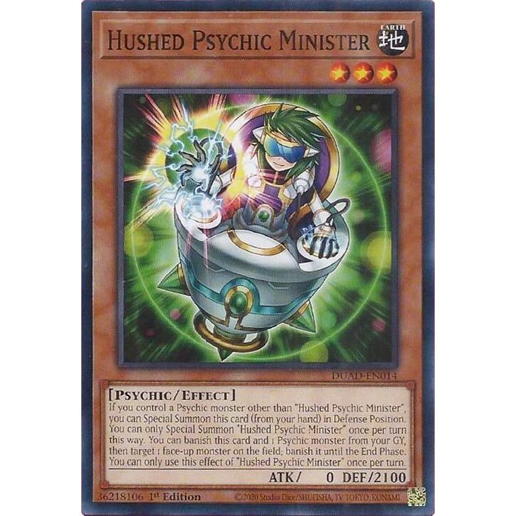 Image for Hushed Psychic Minister (DUAD-EN014) (DUAD) - YuGiOh
