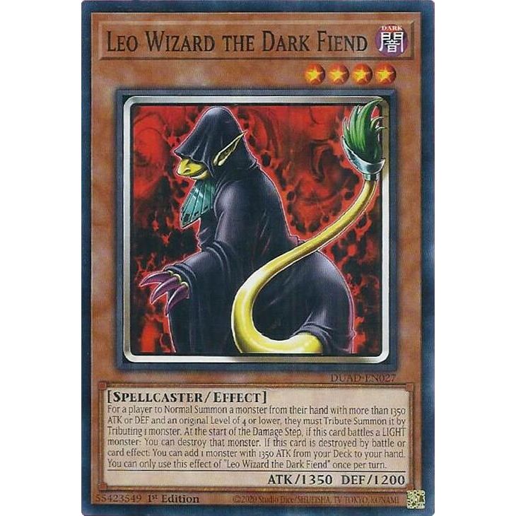 Image for Leo Wizard the Dark Fiend (DUAD-EN027) (DUAD) - YuGiOh