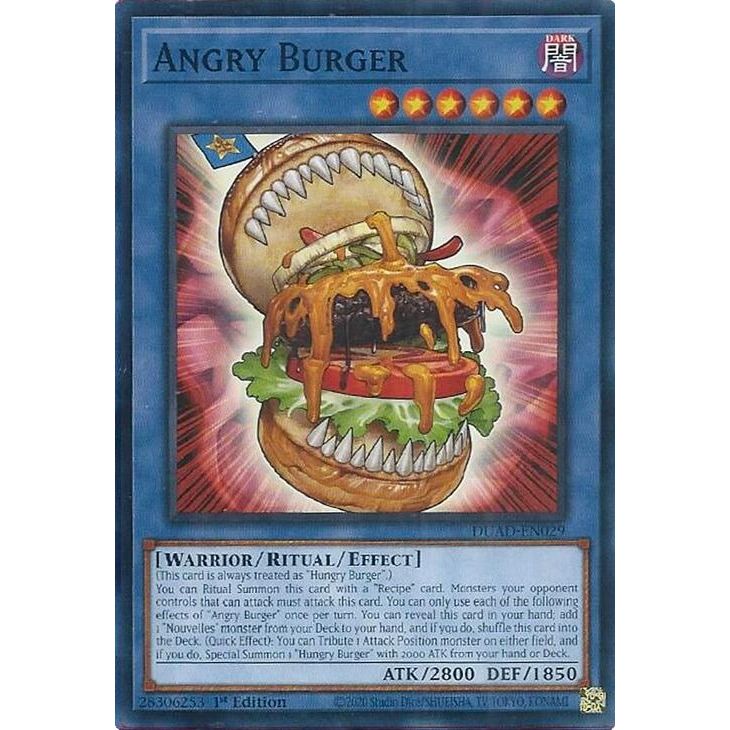 Image for Angry Burger (DUAD-EN029) (DUAD) - YuGiOh
