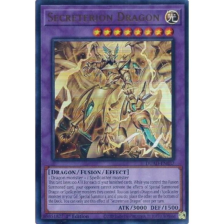 Image for Secreterion Dragon (DUAD-EN037) (DUAD) - YuGiOh