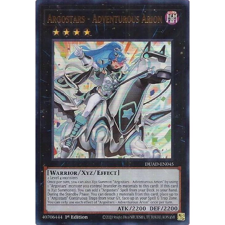 Image for Argostars - Adventurous Arion (DUAD-EN045) (DUAD) - YuGiOh