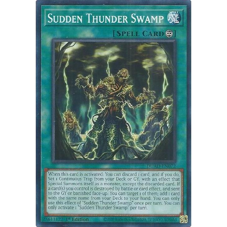Image for Sudden Thunder Swamp (DUAD-EN072) (DUAD) - YuGiOh