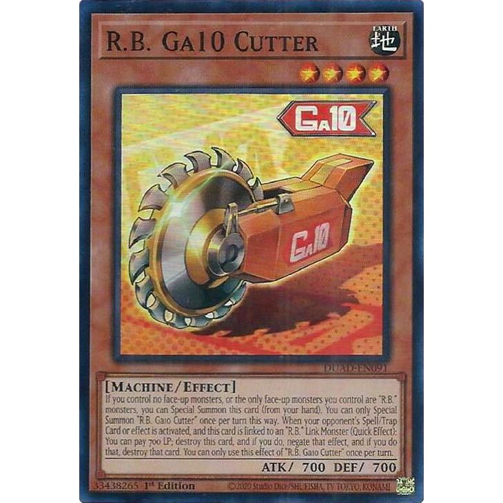 Image for R.B. Ga10 Cutter (DUAD-EN091) (DUAD) - YuGiOh