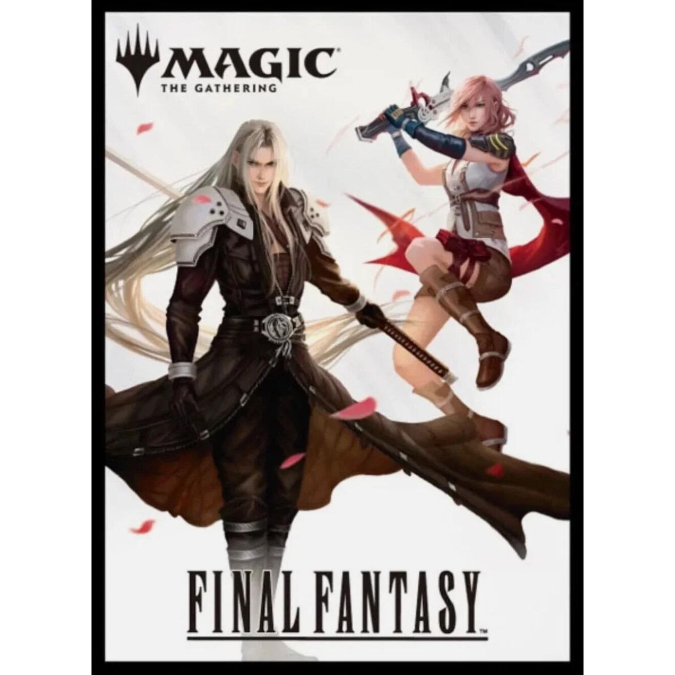 Image for Magic: The Gathering Player's Card Sleeve - FINAL FANTASY - Sephiroth and Lightning MFS-04 (80-Pack) - Card Sleeves
