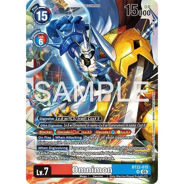Image for Omnimon (BT22-015 SR) (BT22) - Digimon Card Game