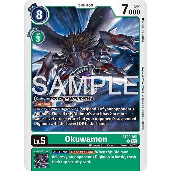 Image for Okuwamon (BT22-051 C) (BT22) - Digimon Card Game