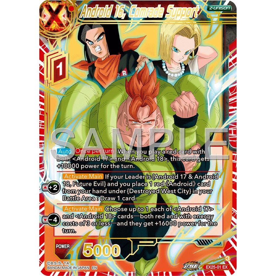 Image for Android 16, Comrade Support (EX25-01) (BE25) - Dragon Ball Super: Masters