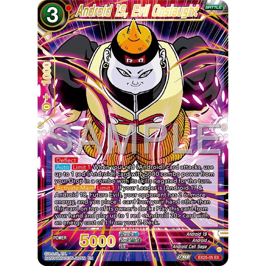 Image for Android 19, Evil Onslaught (EX25-05) (BE25) - Dragon Ball Super: Masters