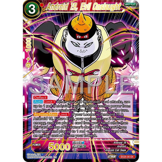 Image for Android 19, Evil Onslaught (EX25-05) (BE25) - Dragon Ball Super: Masters