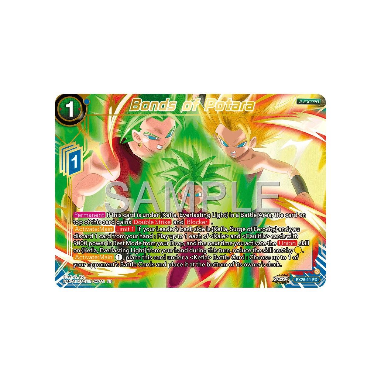 Image for Bonds of Potara (EX25-11) (BE25) - Dragon Ball Super: Masters