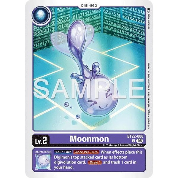 Image for Moonmon (BT22-006 C) (BT22) - Digimon Card Game