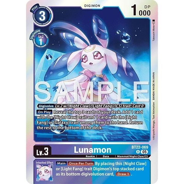 Image for Lunamon (BT22-069 R) (BT22) - Digimon Card Game