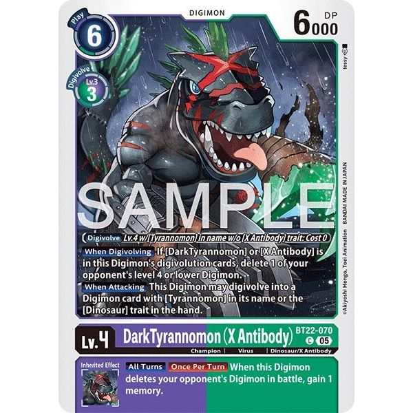 Image for Dark Tyrannomon (X Antibody) (BT22-070 C) (BT22) - Digimon Card Game